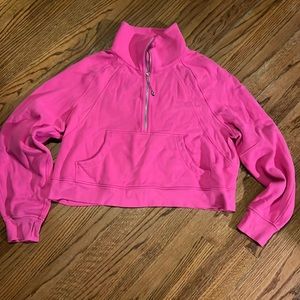 Lululemon Sonic Pink funnel neck Scuba Size XL/XXL